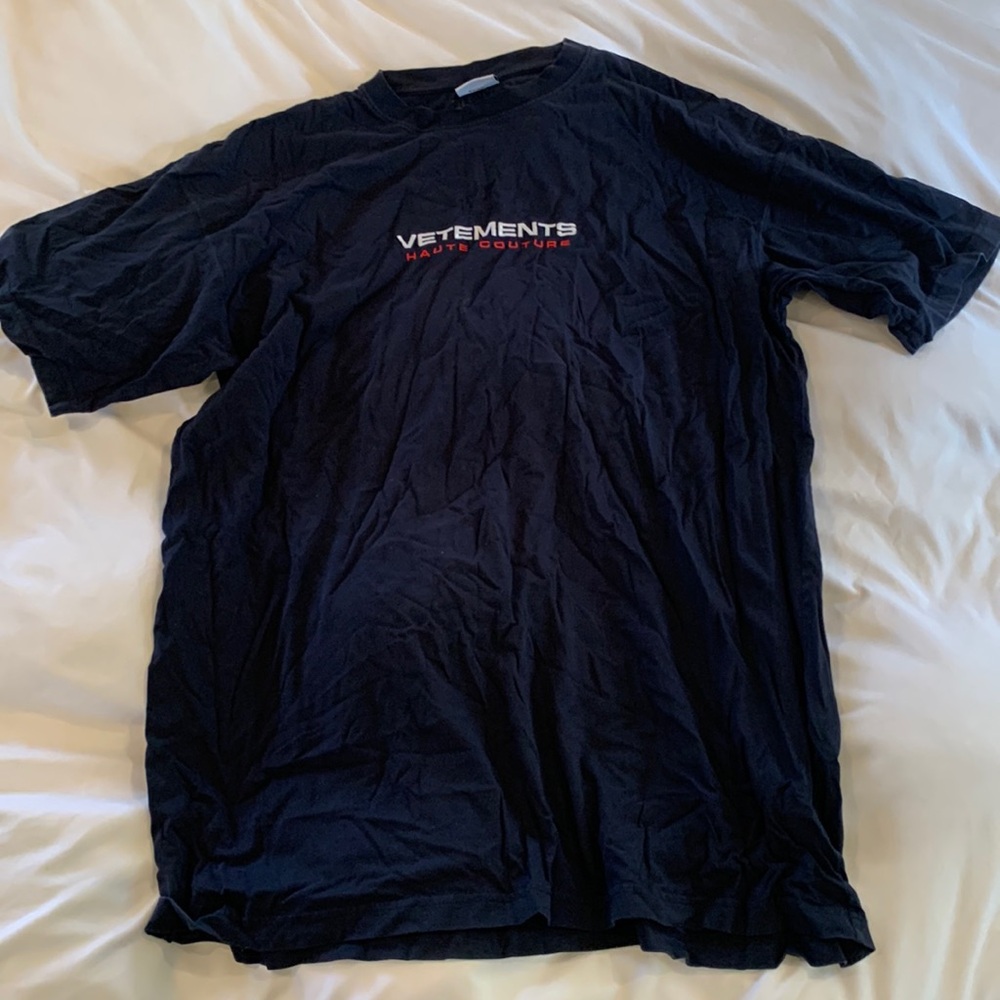 Large black male shirt, couture